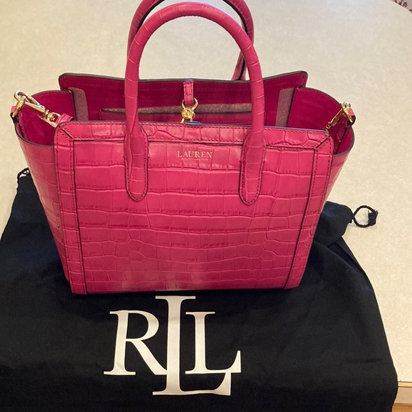 COPY - Ralph Lauren, leather handbag with attachable straps. - Picture 1 of 9